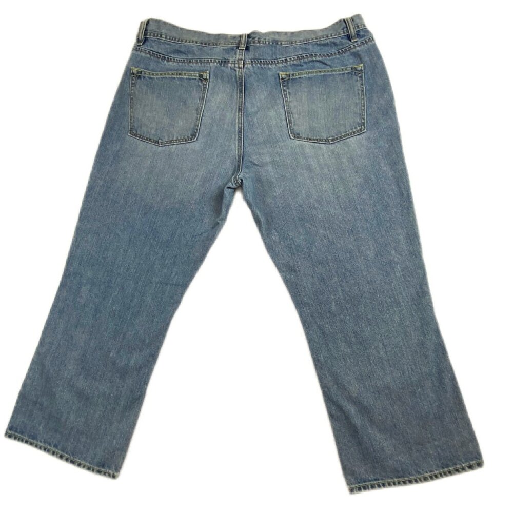 Old Navy Vintage 2005 Low Waist Crop Capri Jeans Size 16 Medium Wash - Picture 4 of 4